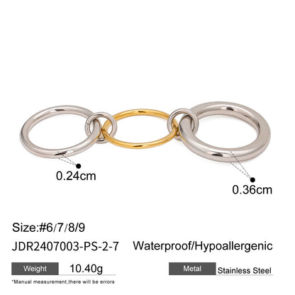 Metallic Harmony Rings