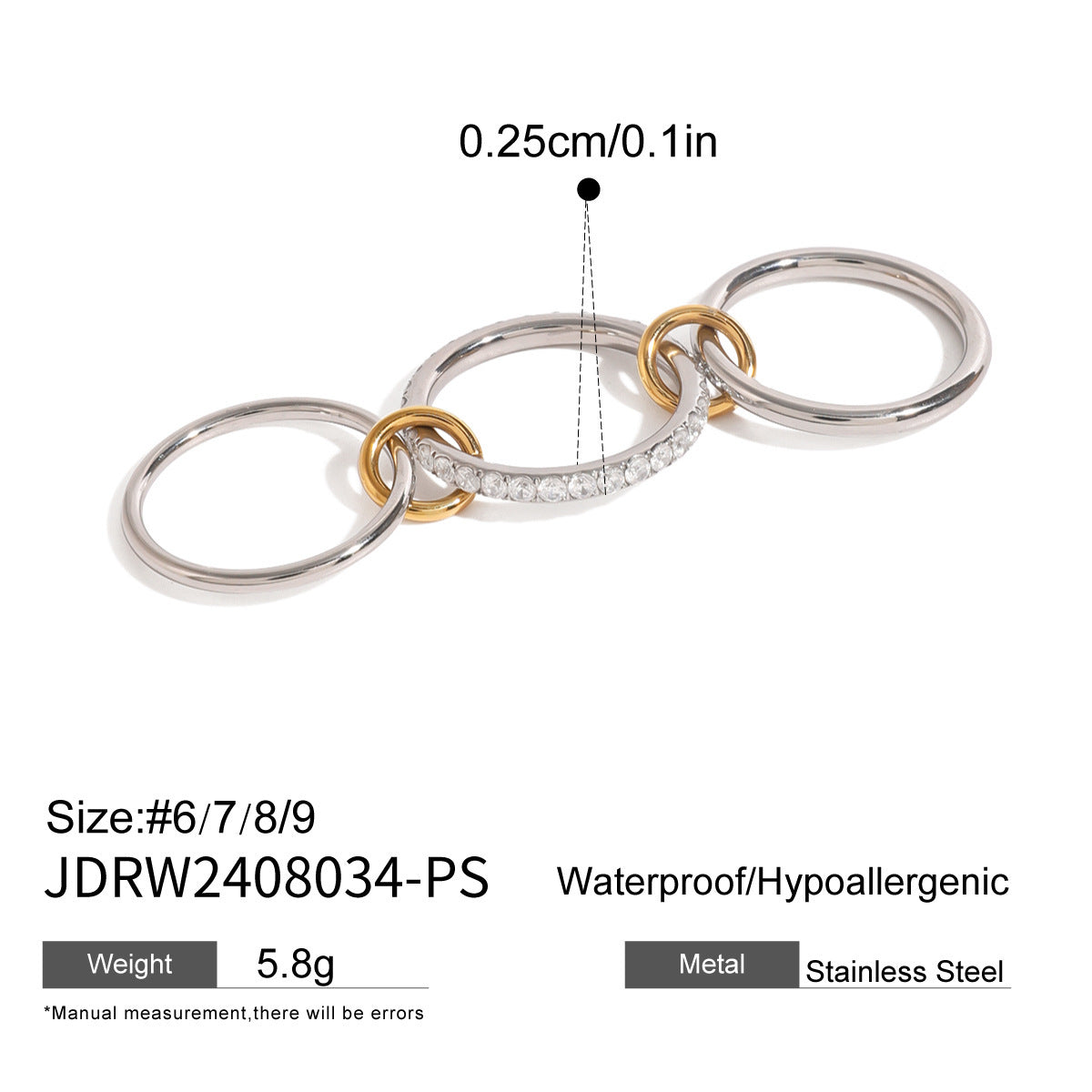 Metallic Harmony Rings