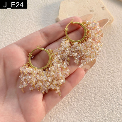 Champagne Cascade Earring - E24