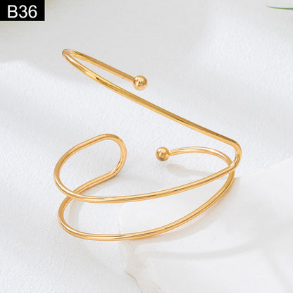 Aero Sculptural Handcuff - B36
