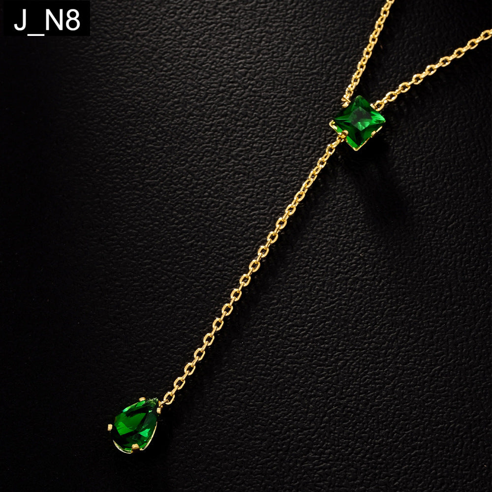 Emerald Dewdrop Necklace