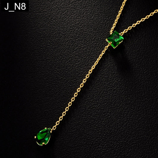 Emerald Dewdrop Necklace