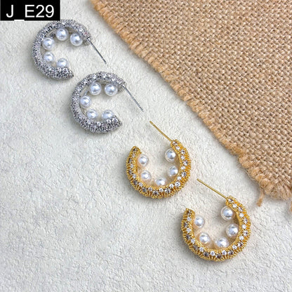 Cosmic Pearl Earring - E29