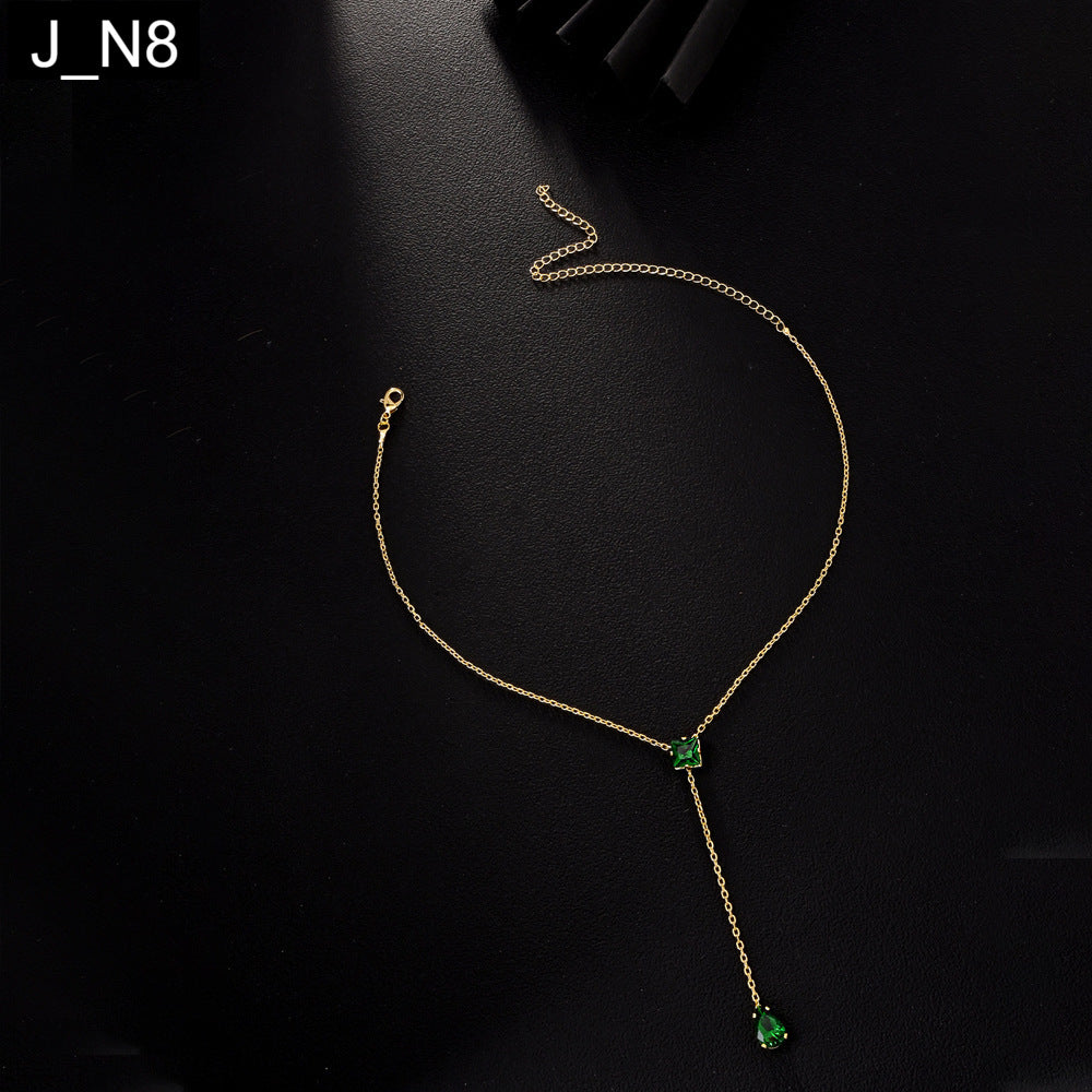 Emerald Dewdrop Necklace