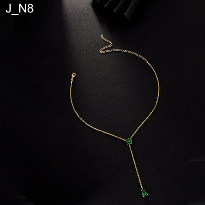 Emerald Dewdrop Necklace