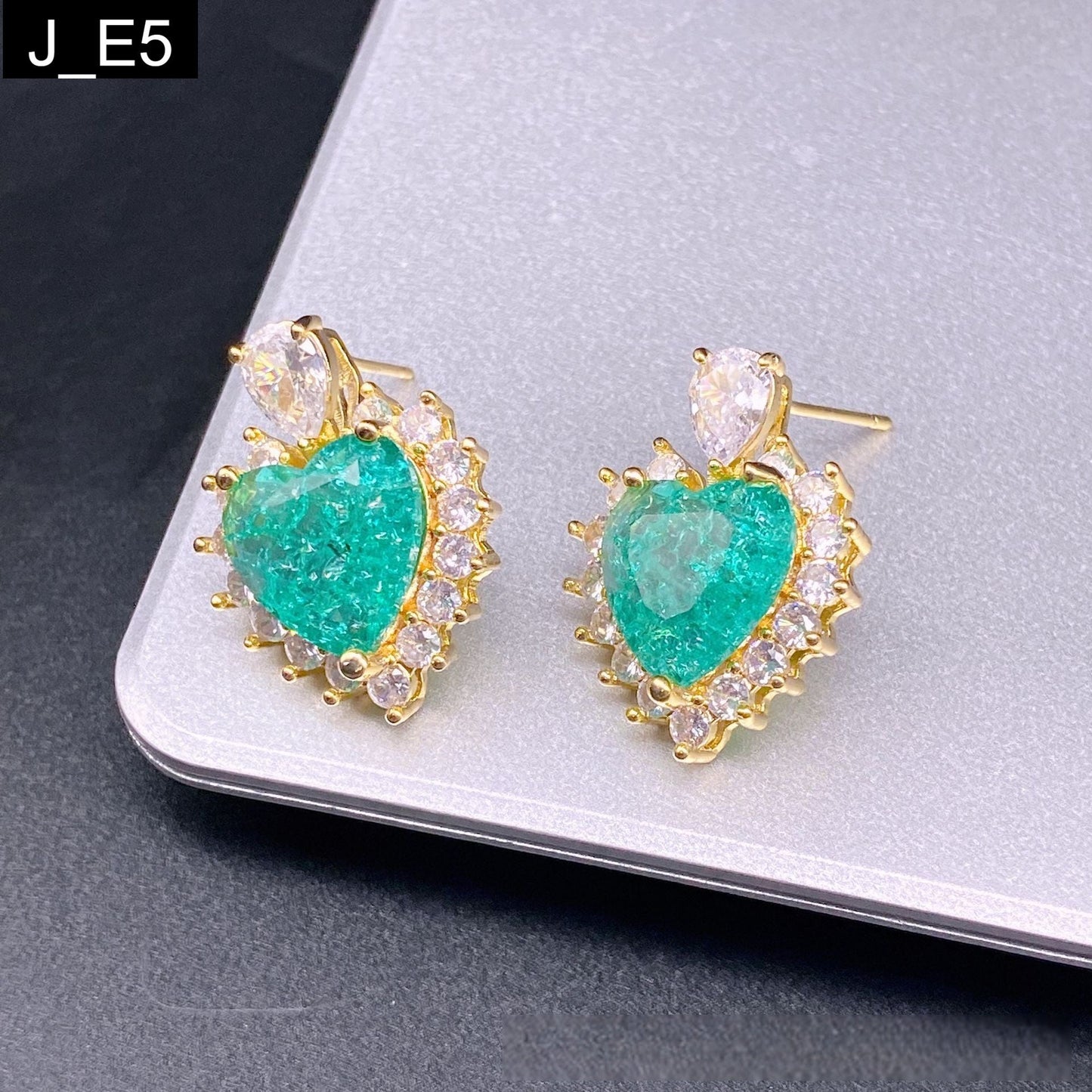 Crushed Heart Earring