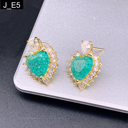 Crushed Heart Earring