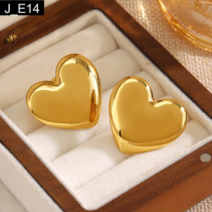 Aurum Puffy Heart Earring