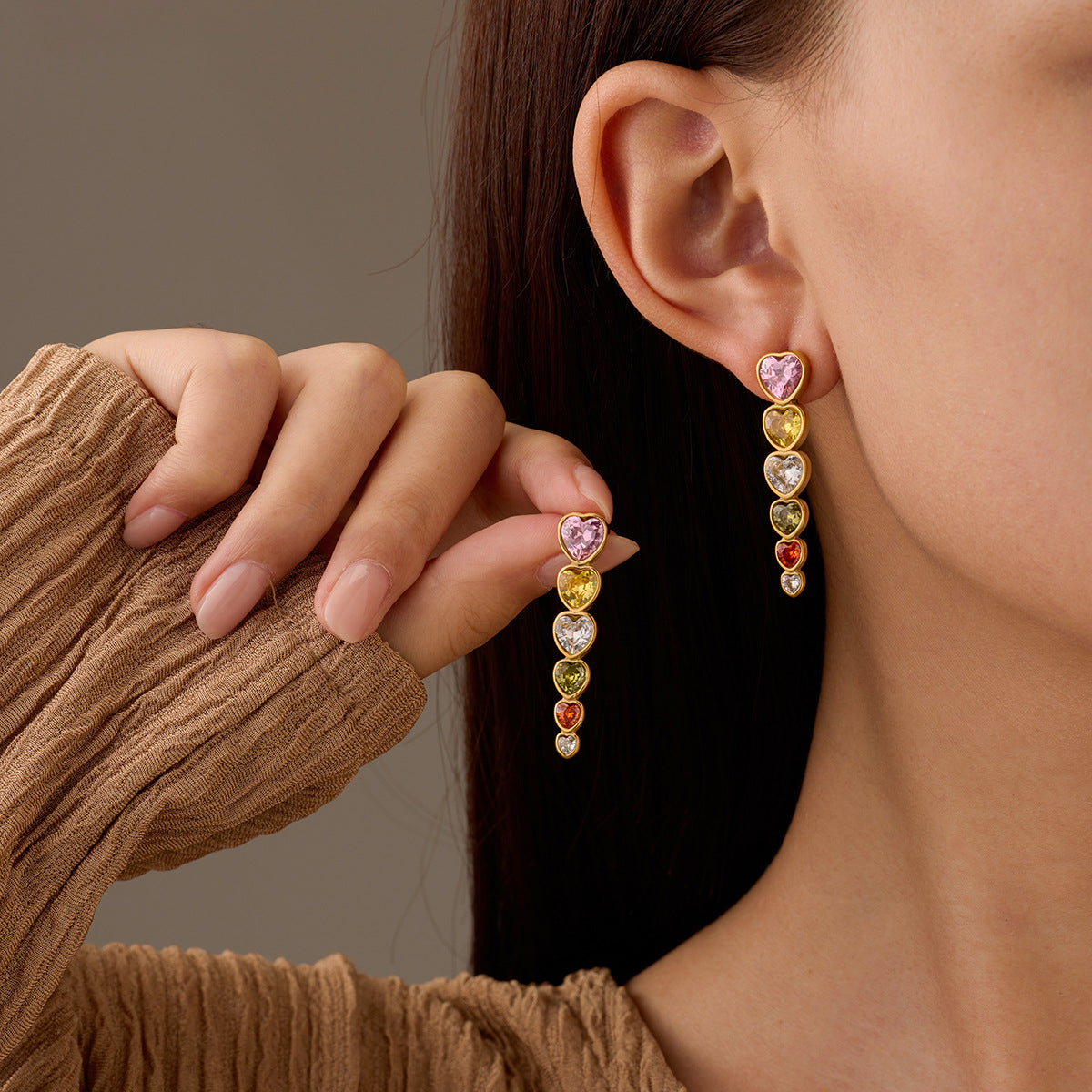 Confetti Hearts Earring