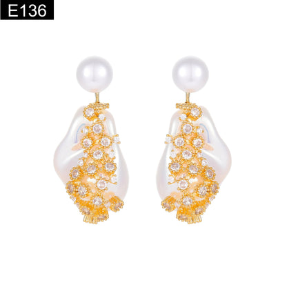 Baroque Crystal Earring - E136
