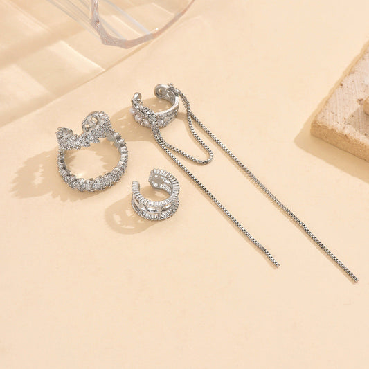 Lunar Pave Earcuffs