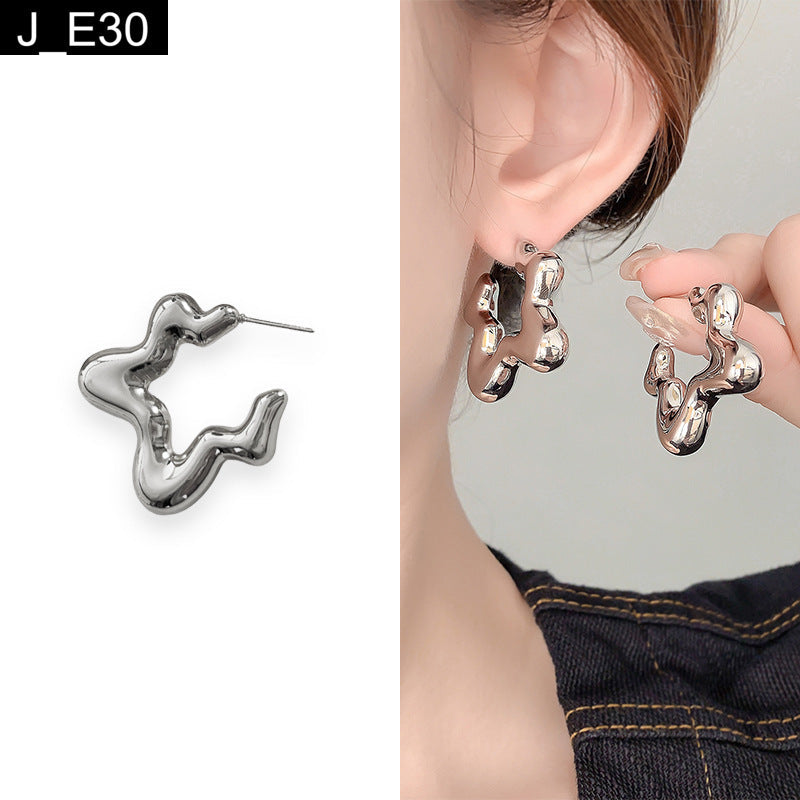 Kinetic Wave Earring - E30