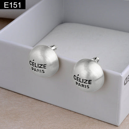 Matte Round Earring - E151