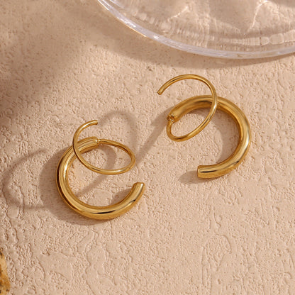 Luminara Plain Hoop Earring