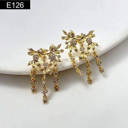 Floral Motif Earring - E126