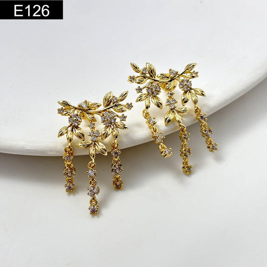 Floral Motif Earring - E126