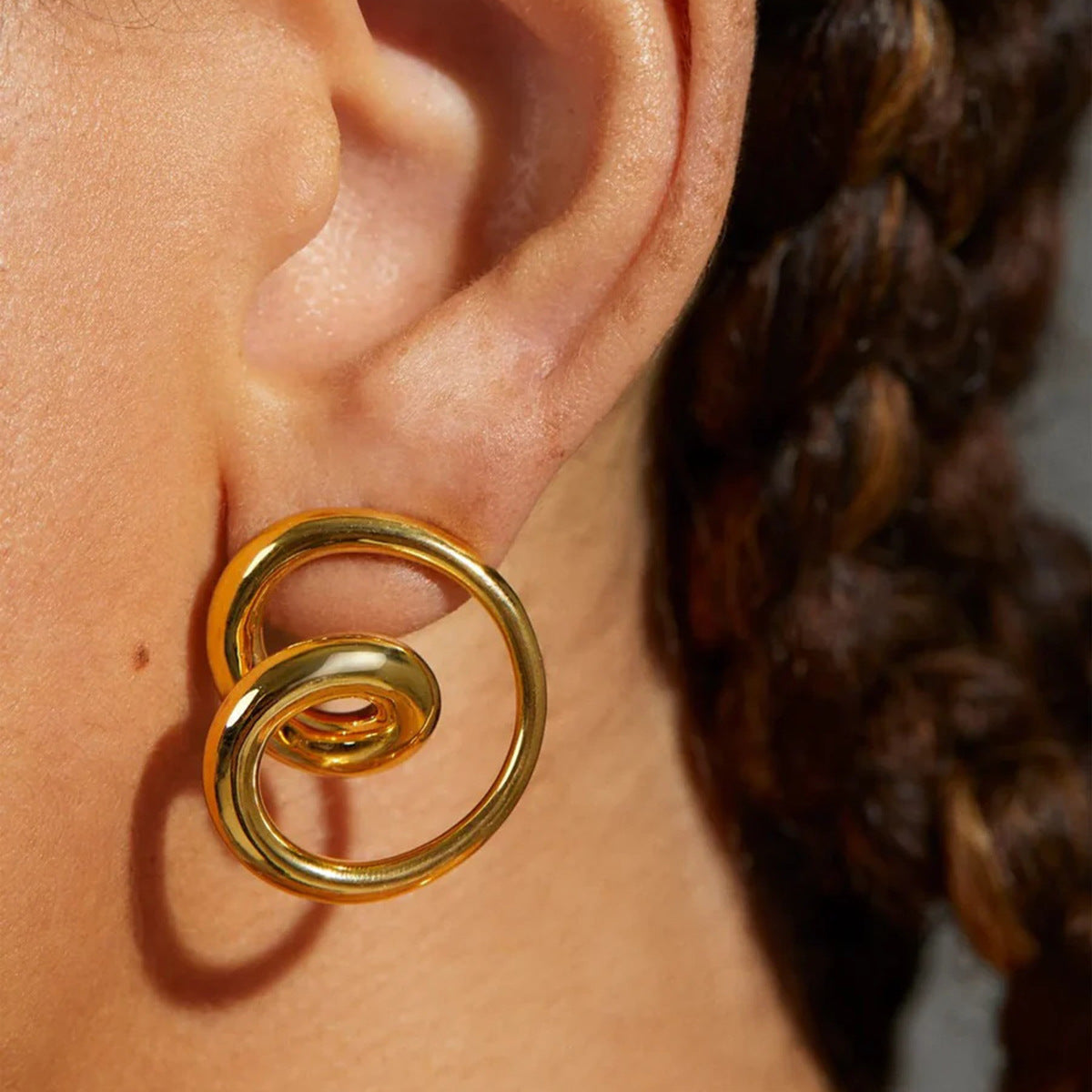 Aura Swirl Earring