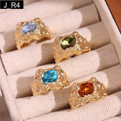 Geode Rings Set of 4 - R4