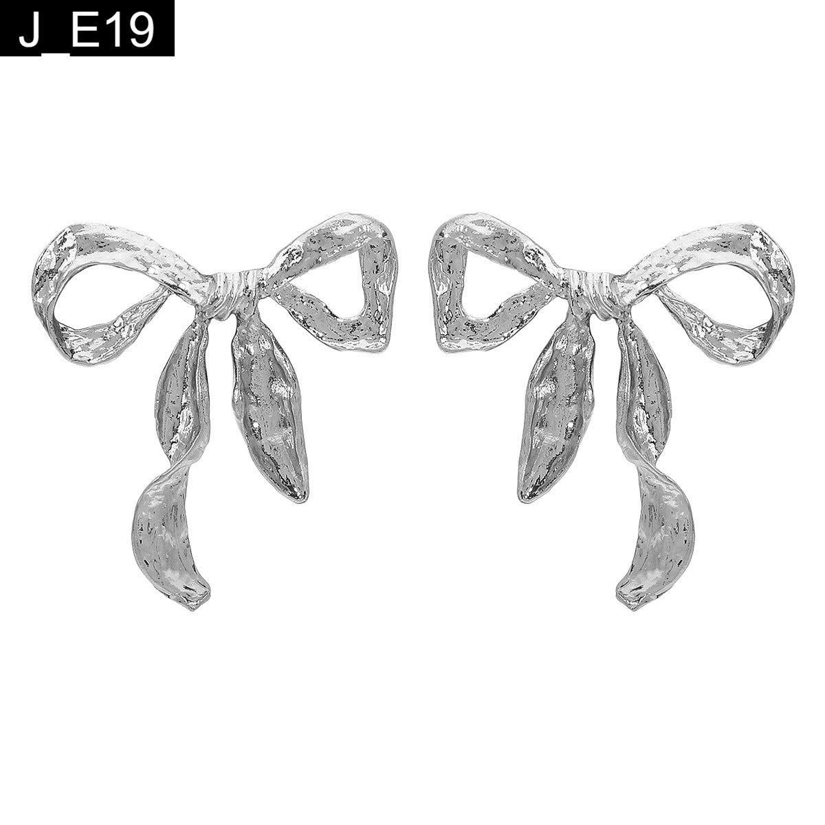 Molten Ribbon Bow Earring - E19