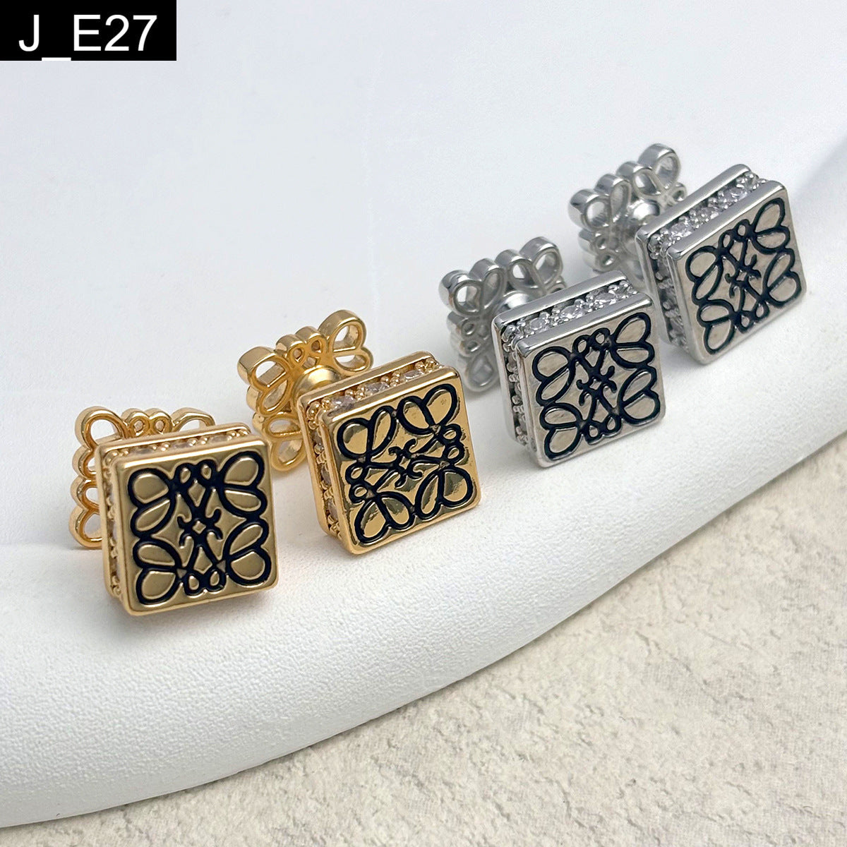 Chic Monogram Studs
