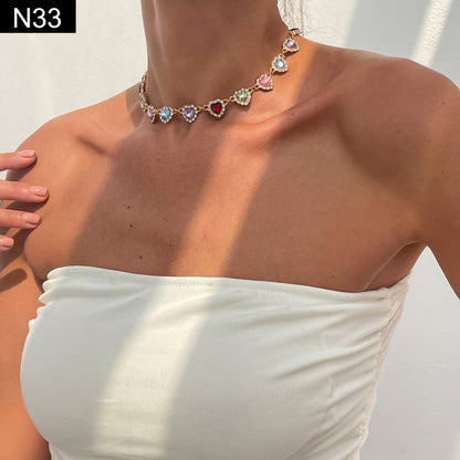Multi Heart Choker - N33