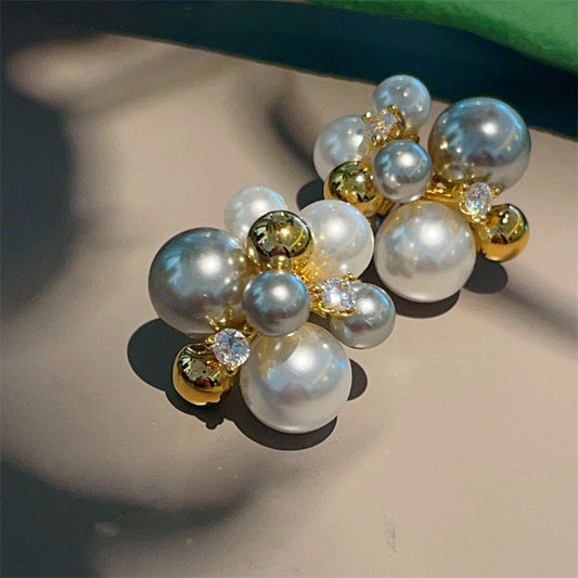 Halo Pearl Studs