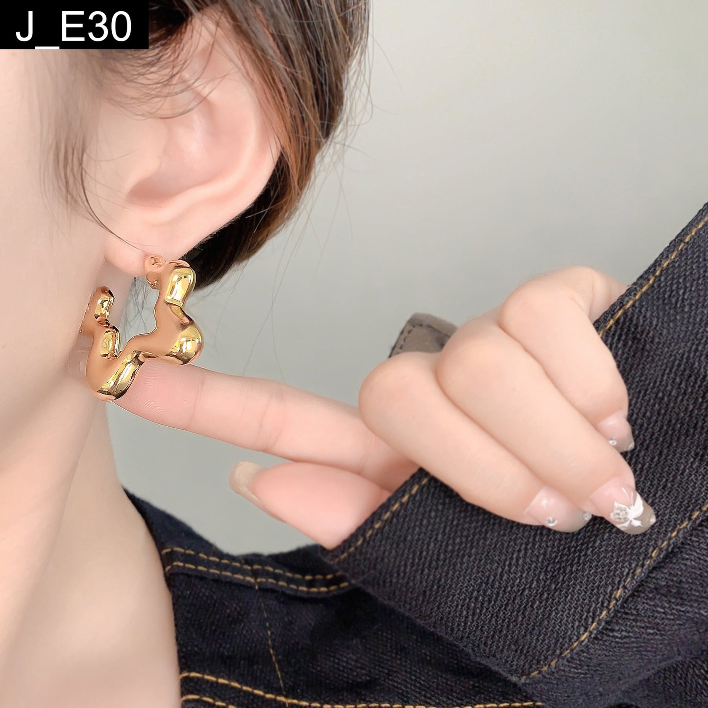 Kinetic Wave Earring - E30