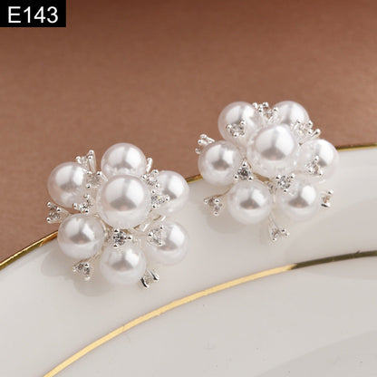 Pearl Cluster Earring - E143