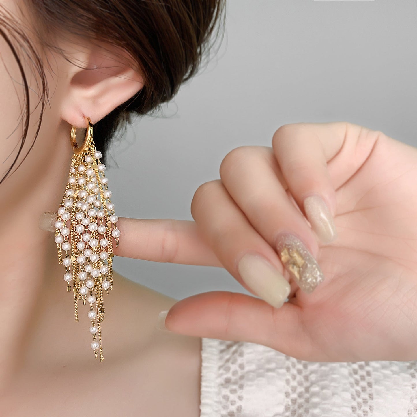 Pearl Rain Earring