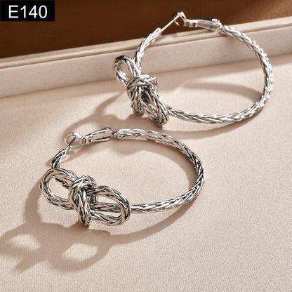 Knot Hoop Earring - E140