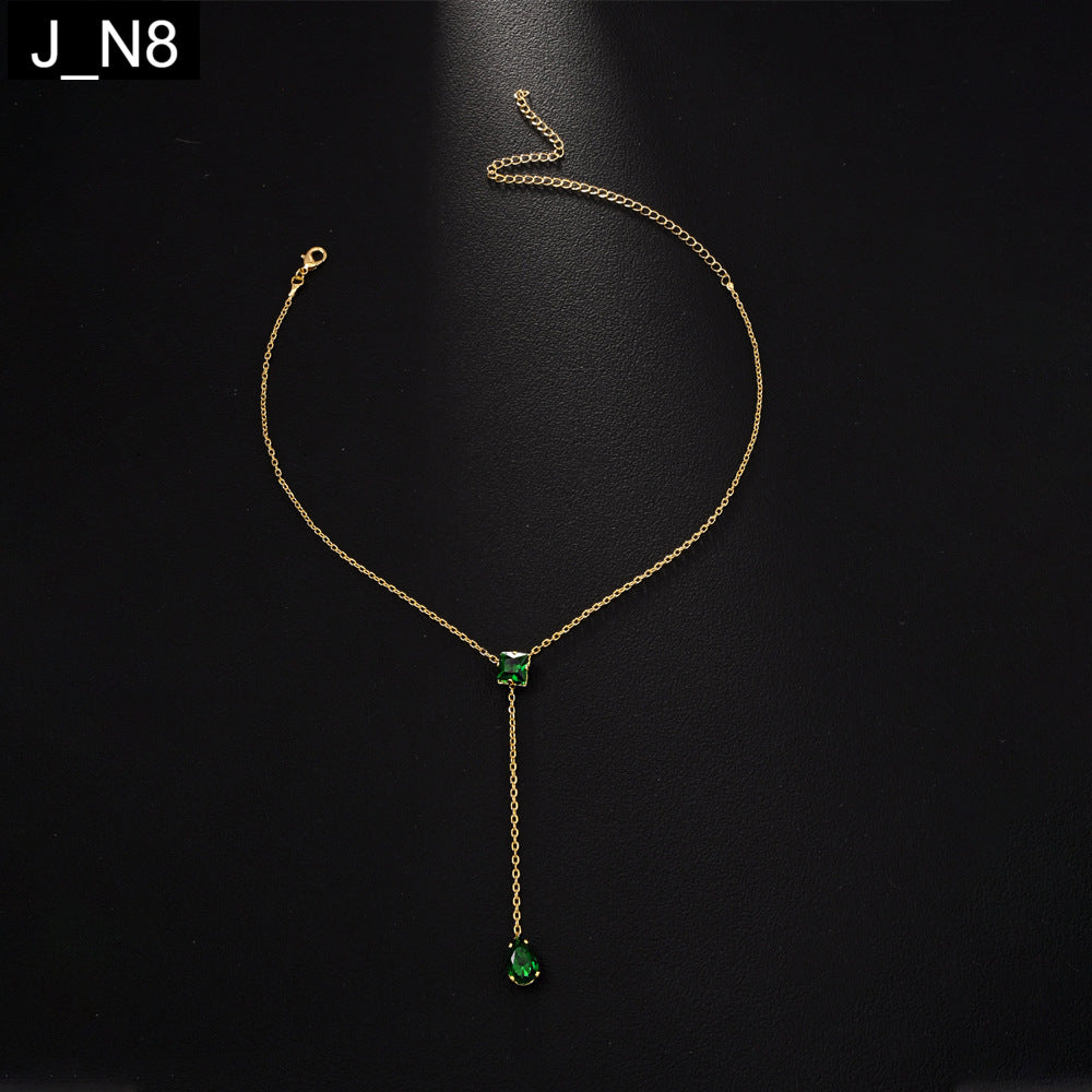 Emerald Dewdrop Necklace