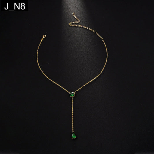 Emerald Dewdrop Necklace