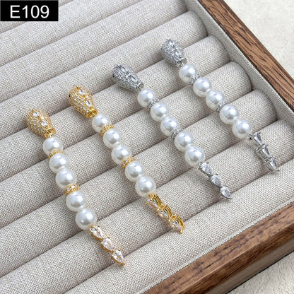 Crystal and Pearl Earring - E109