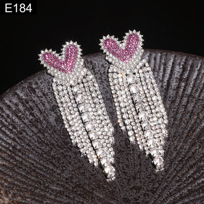 Fuchsia Dazzle Earring - E184