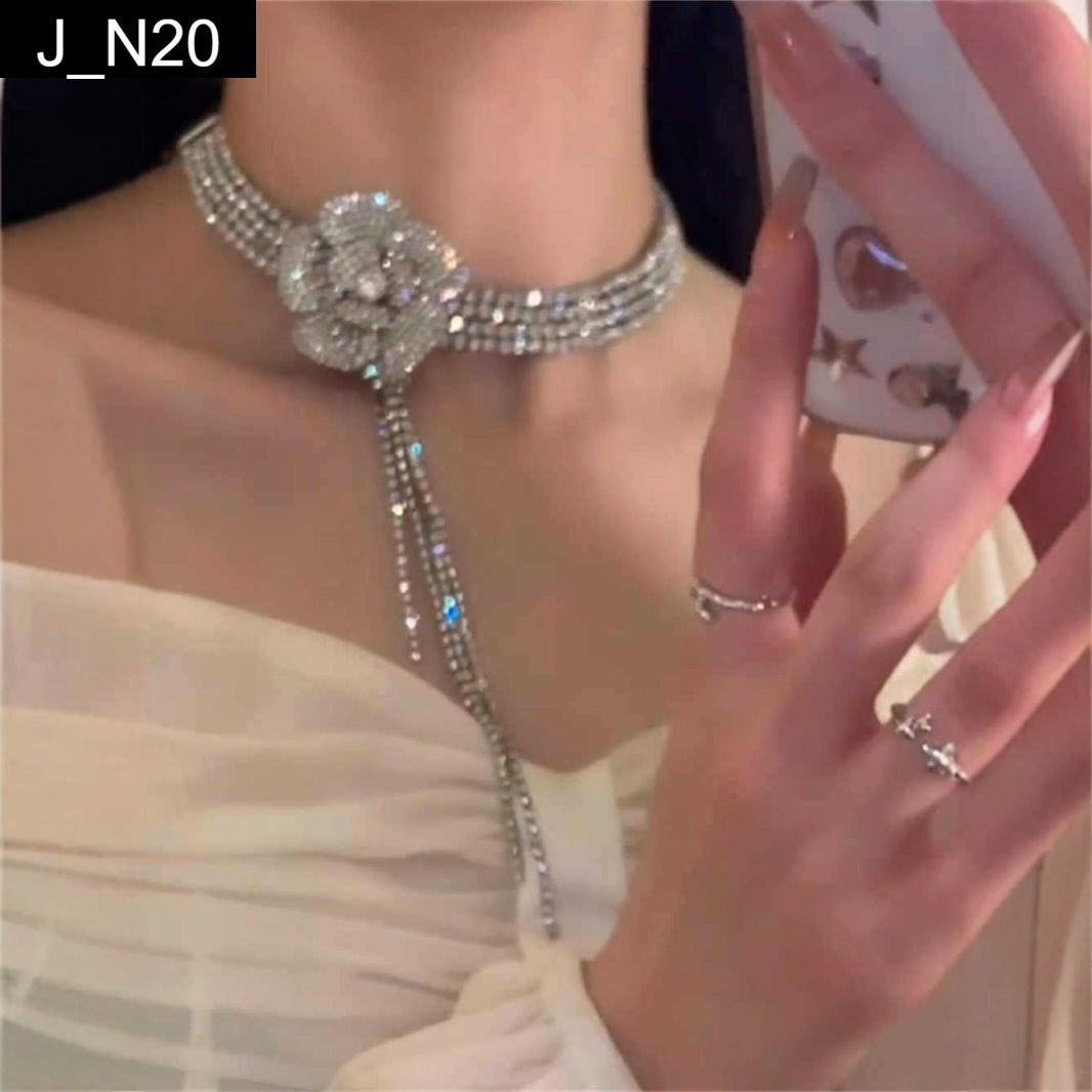 Starfall Rosette Choker - N20