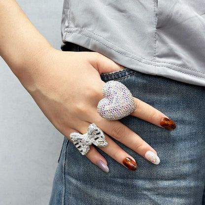 Heart & Bow Rings