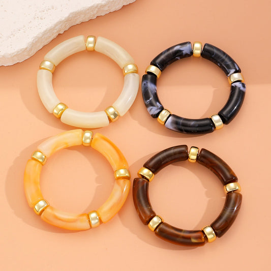 Resin Rhythm Bangle Set of 4