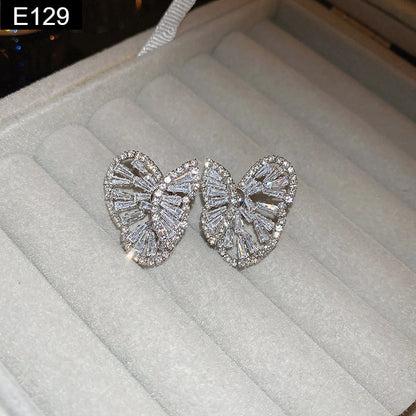 Crystal Butterfly Earring - E129