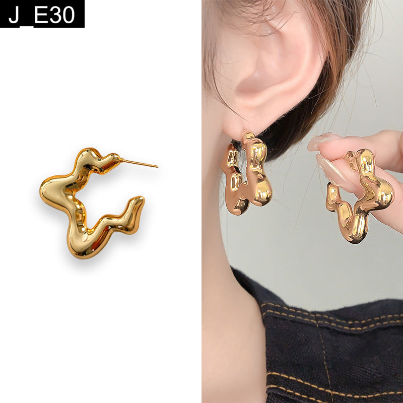 Kinetic Wave Earring - E30