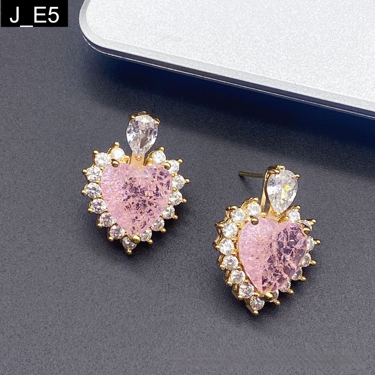 Crushed Heart Earring