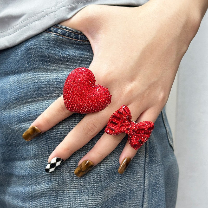 Heart & Bow Rings