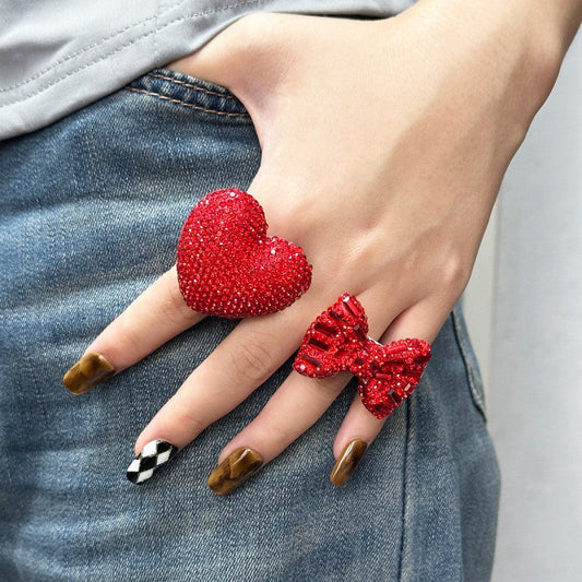 Heart & Bow Rings