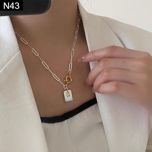 Paperclip Lockette Necklace - N43