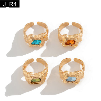 Geode Rings Set of 4 - R4