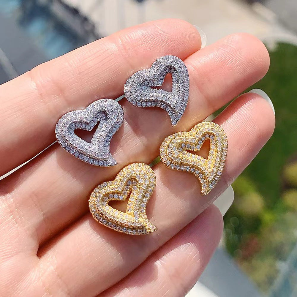 Helena Heart Studs Earring