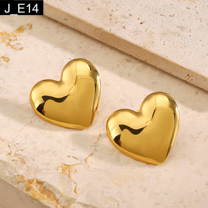 Aurum Puffy Heart Earring