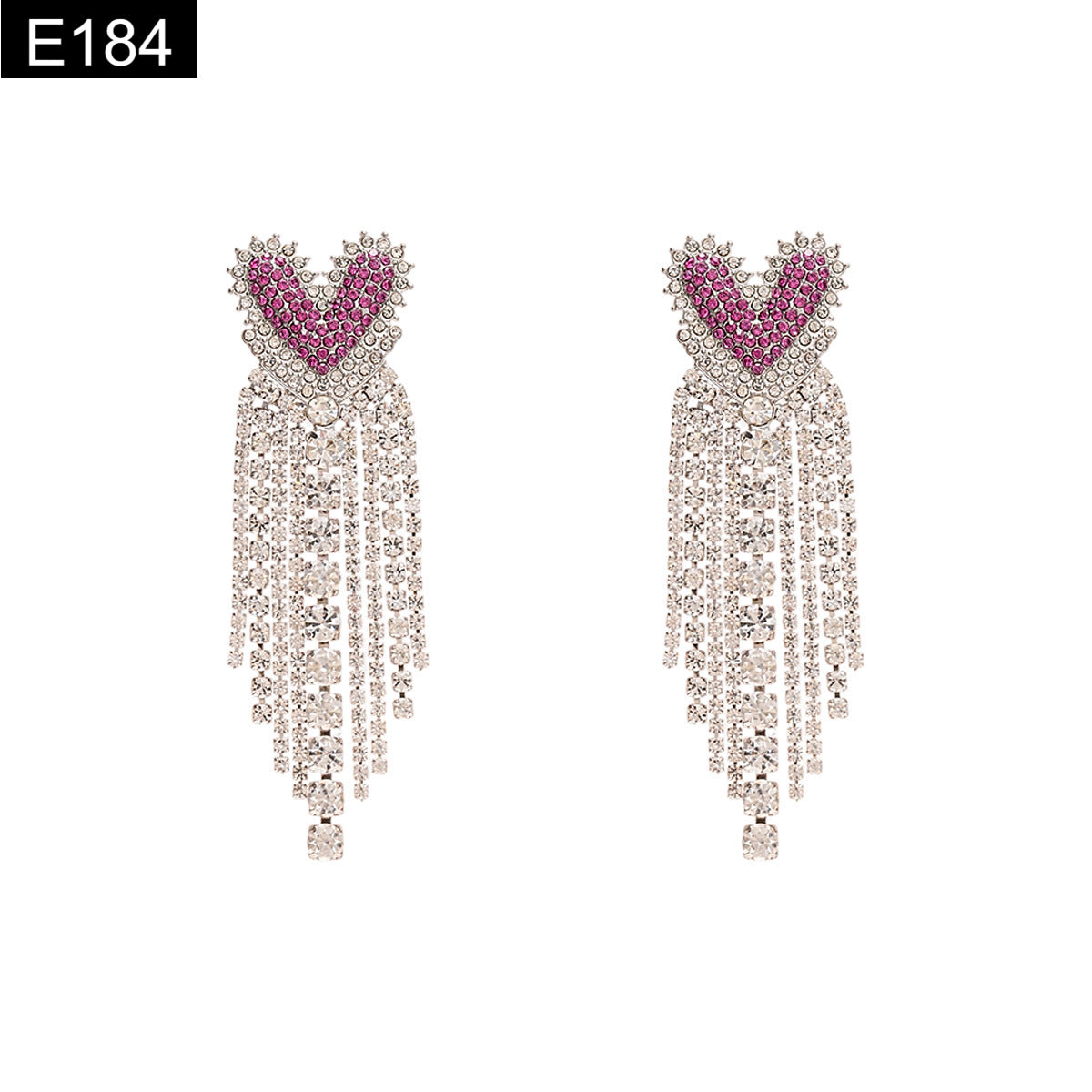 Fuchsia Dazzle Earring - E184