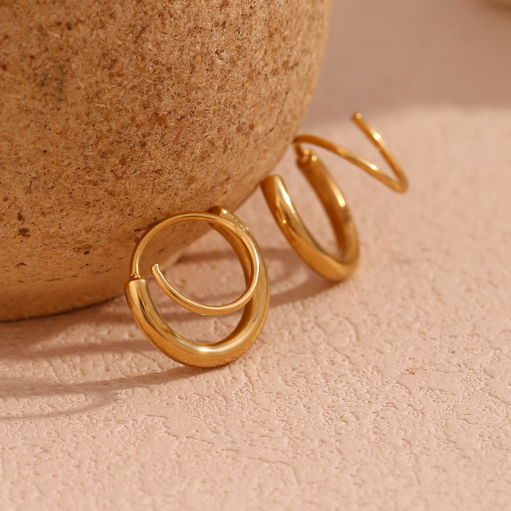 Luminara Plain Hoop Earring