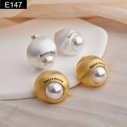Matte Dome Earring - E147