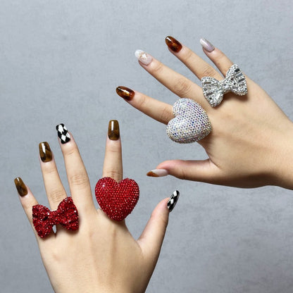 Heart & Bow Rings